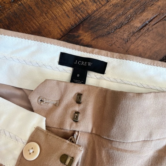 J. Crew Tan Ankle Cropped Pants - Picture 2 of 3